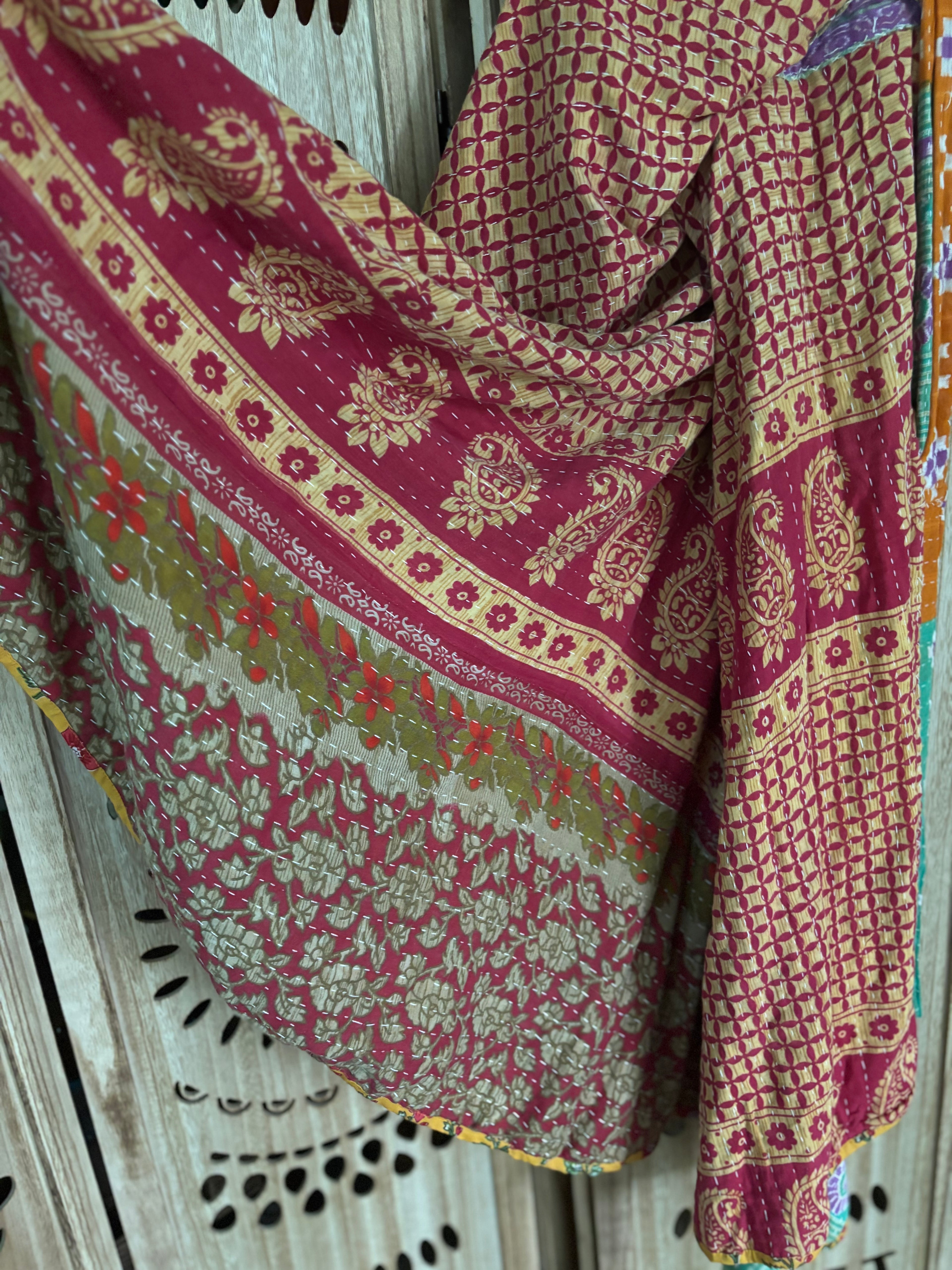 Kantha Wrap Skirt