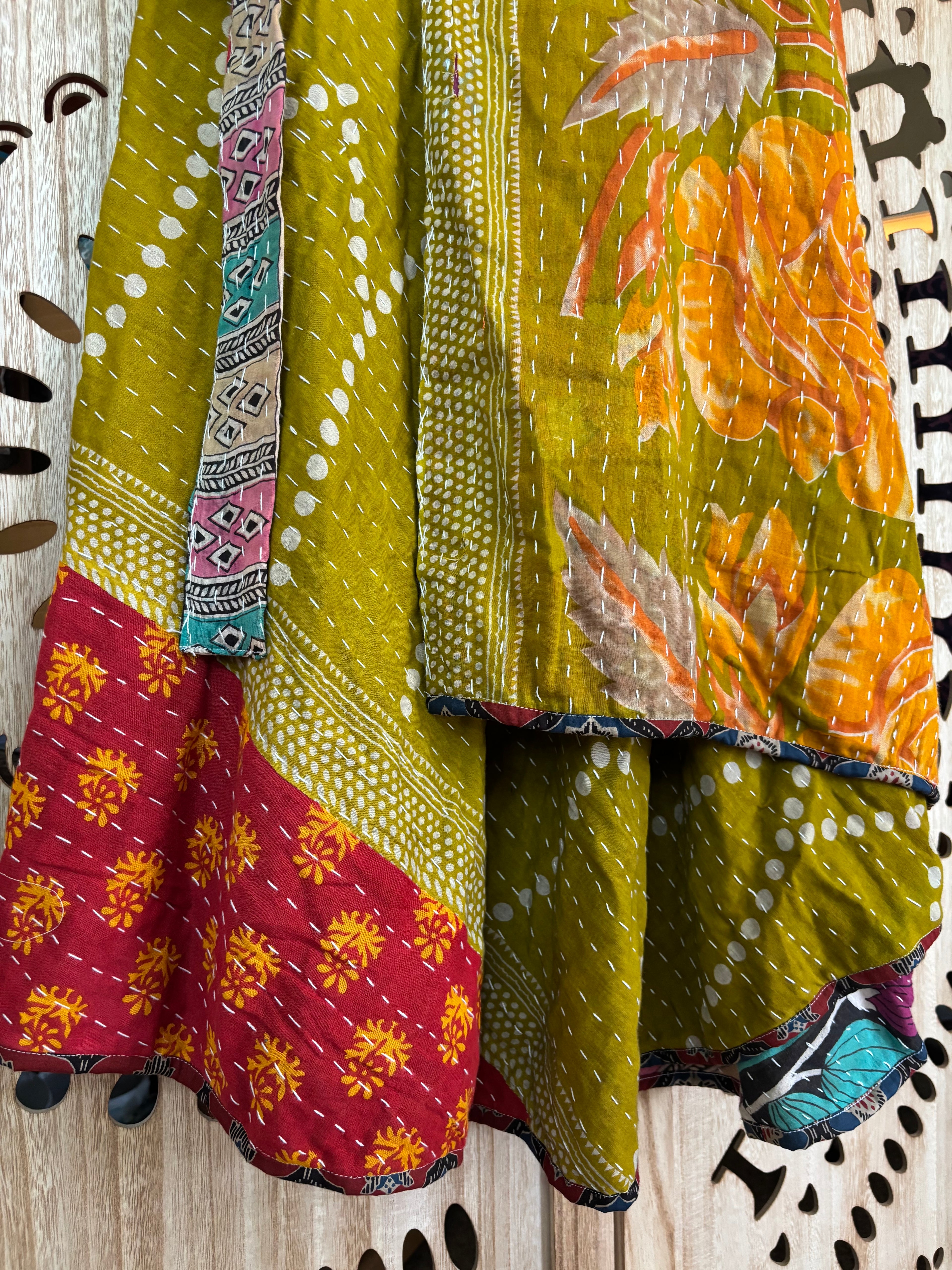 Kantha Wrap Skirt