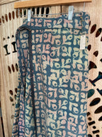 Indigo Kantha Wrap Skirt - Tribal Print