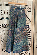 Indigo Kantha Wrap Skirt