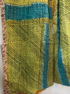 Handmade 100% Cotton Kantha Quilted Reversible Wide Leg Pants