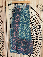 Indigo Kantha Wrap Skirt - Tribal Print