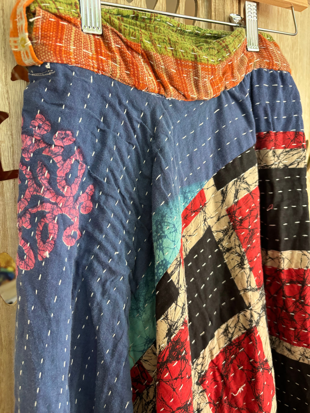 Kantha Wrap Skirt