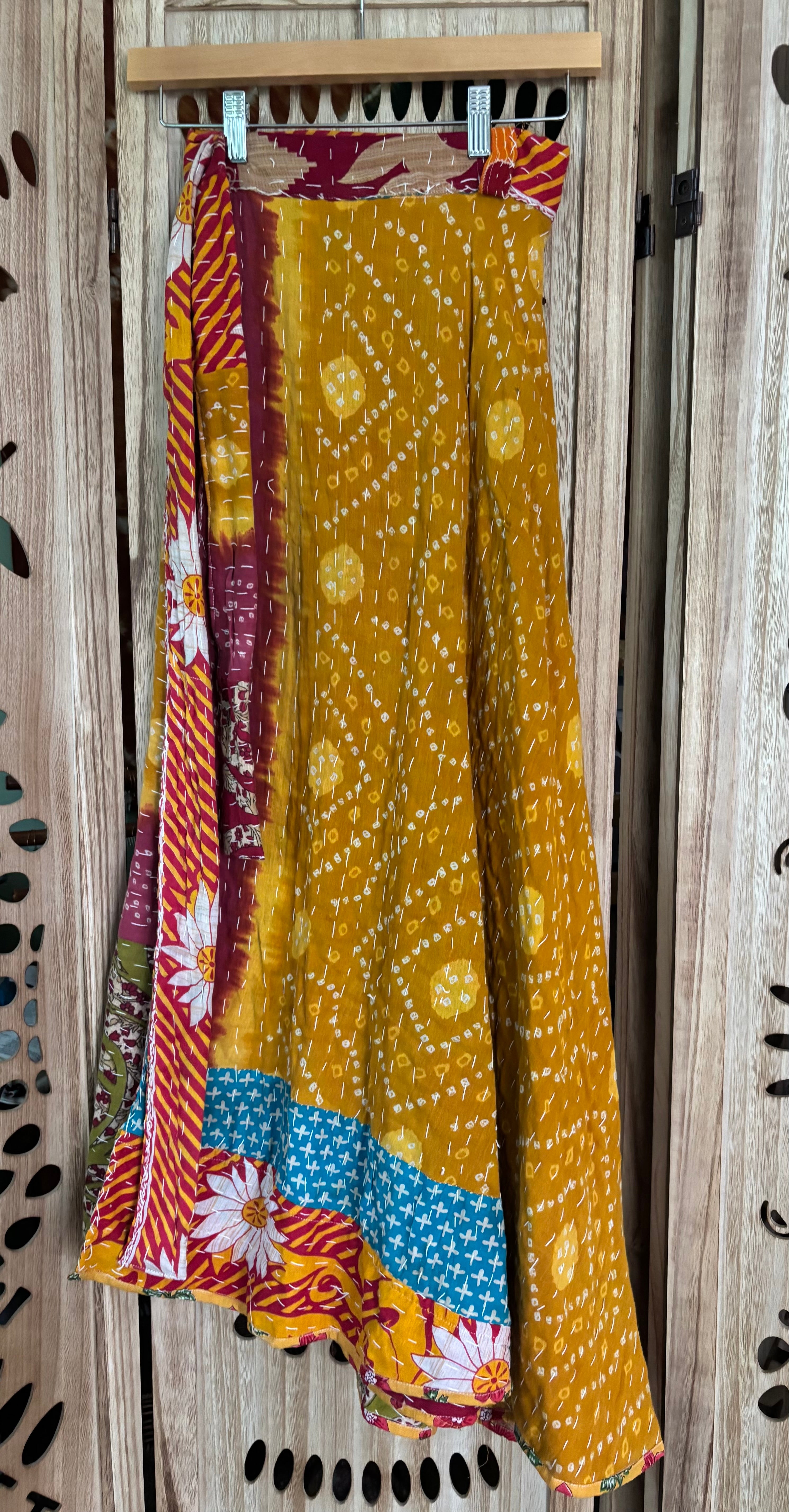 Kantha Wrap Skirt