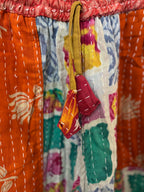 Handmade 100% Cotton Kantha Quilted Reversible Wide Leg Pants