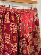 Handmade 100% Cotton Kantha Quilted Reversible Wide Leg Pants