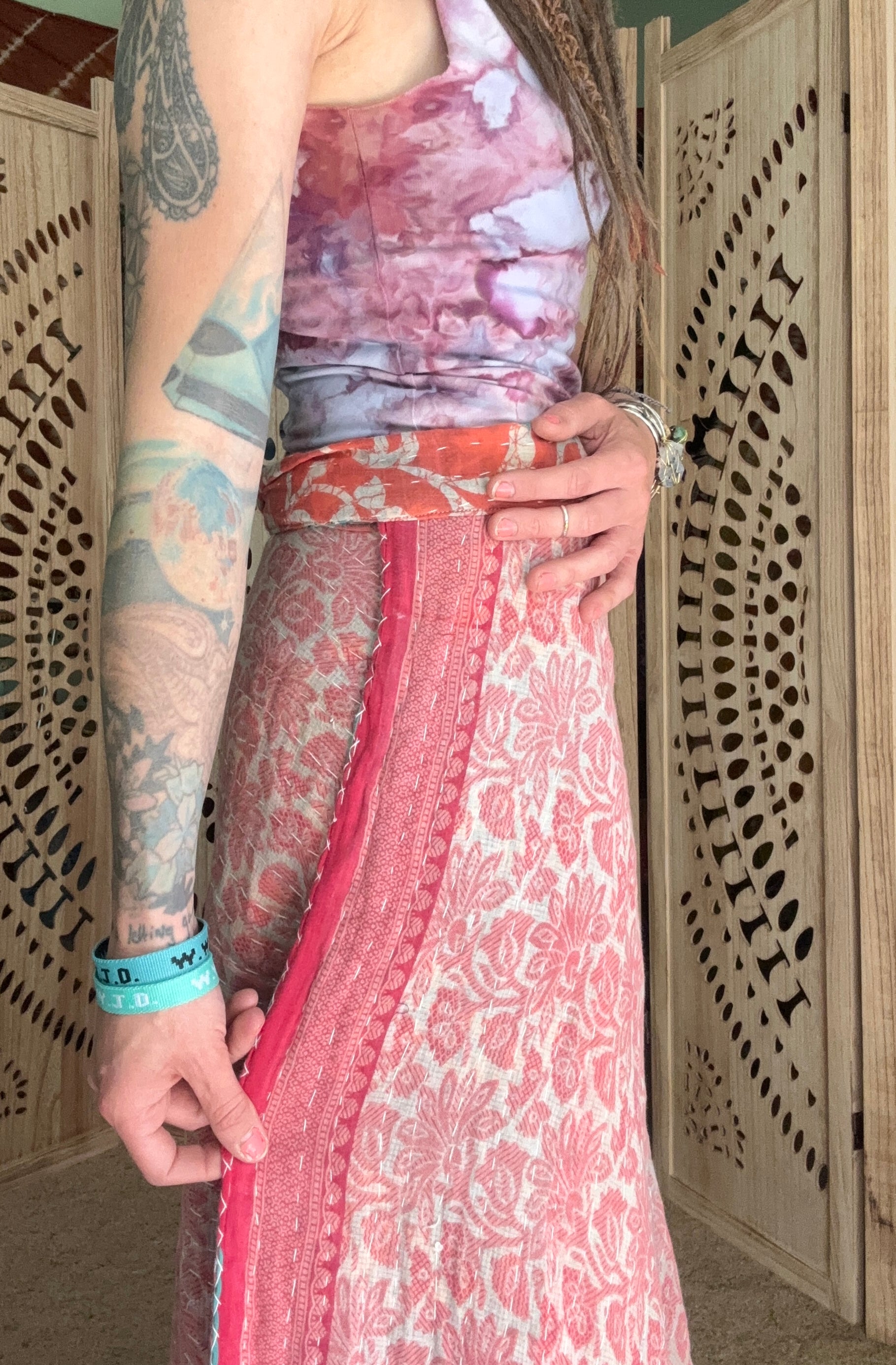 Kantha Wrap Skirt