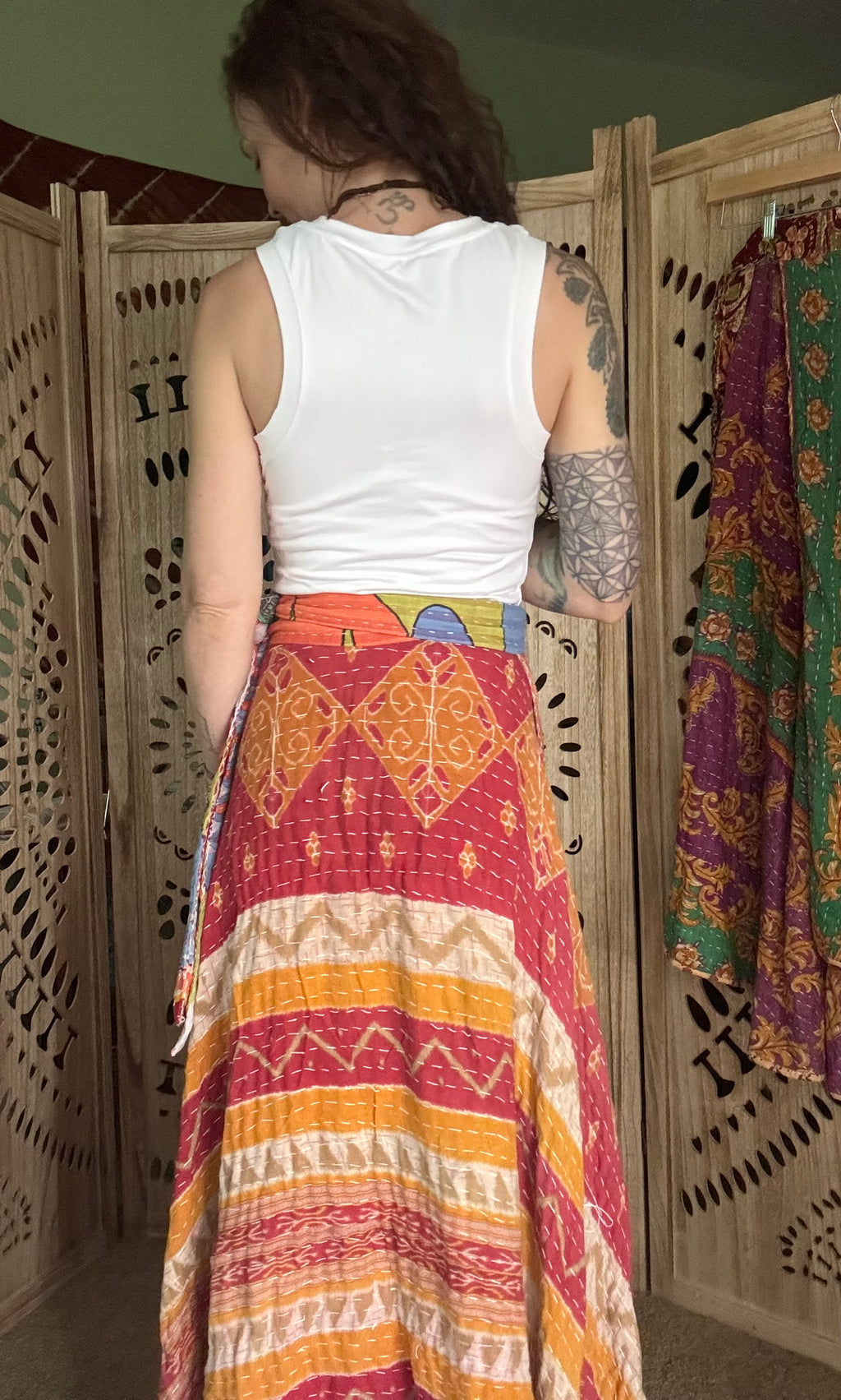 Kantha Wrap Skirt