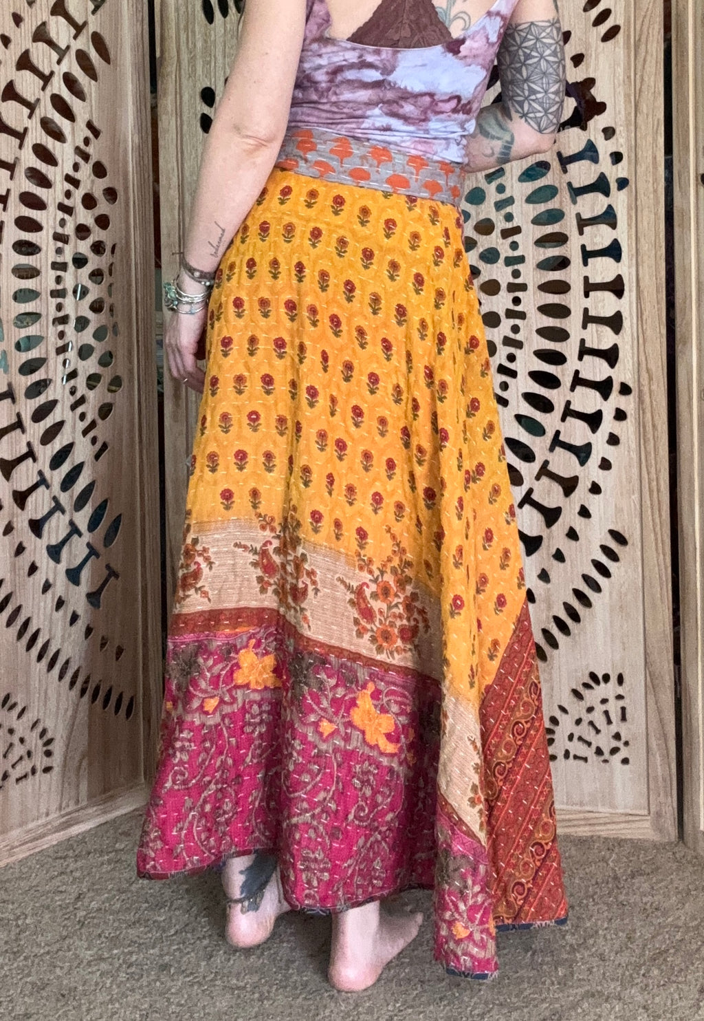 Kantha Wrap Skirt