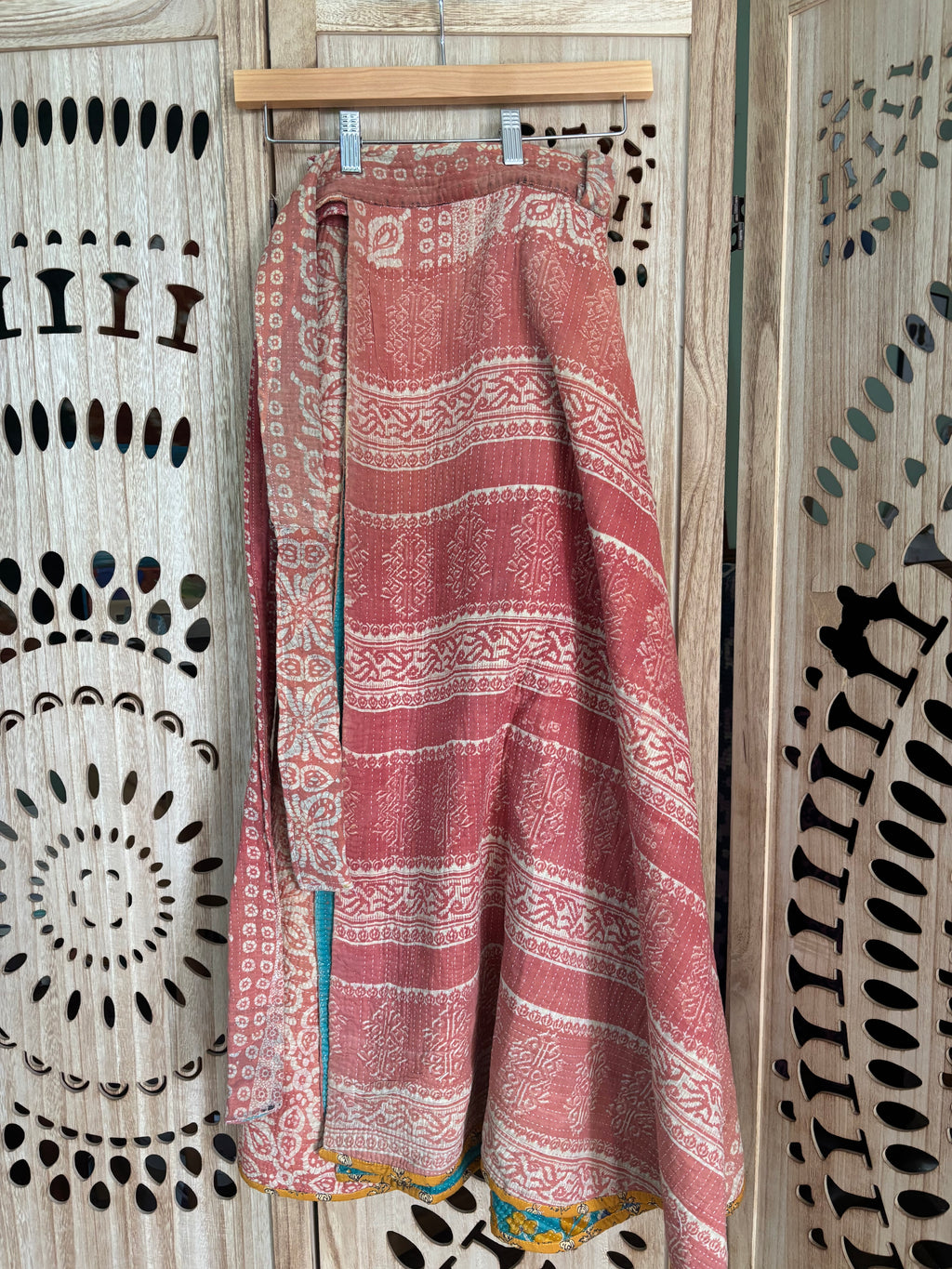 Kantha Wrap Skirt ~ Thick Fabric