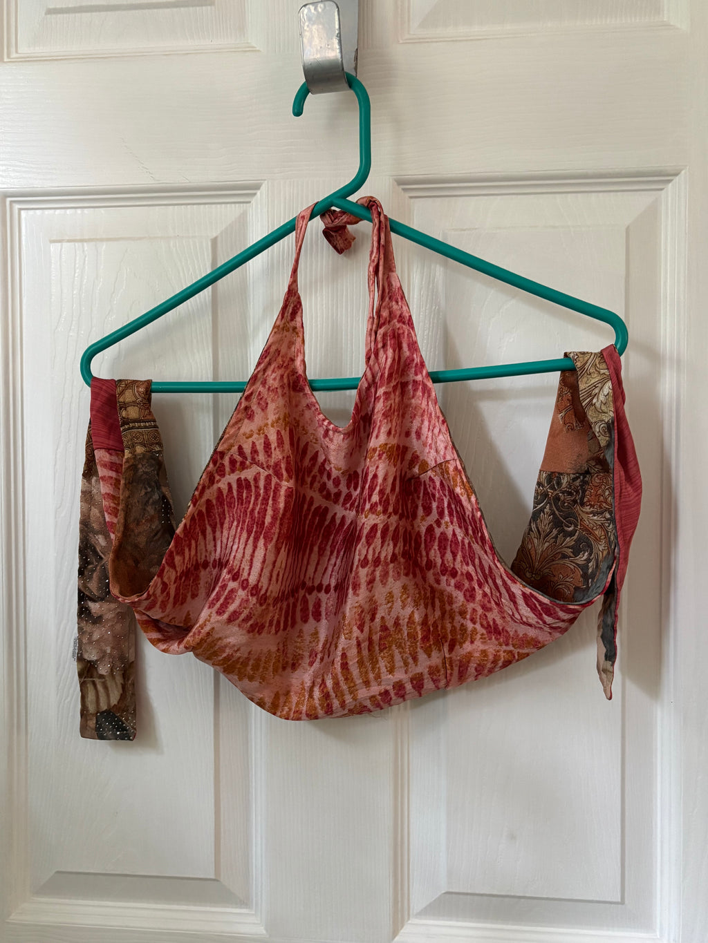 Sari Silk Double Sided Crop Top
