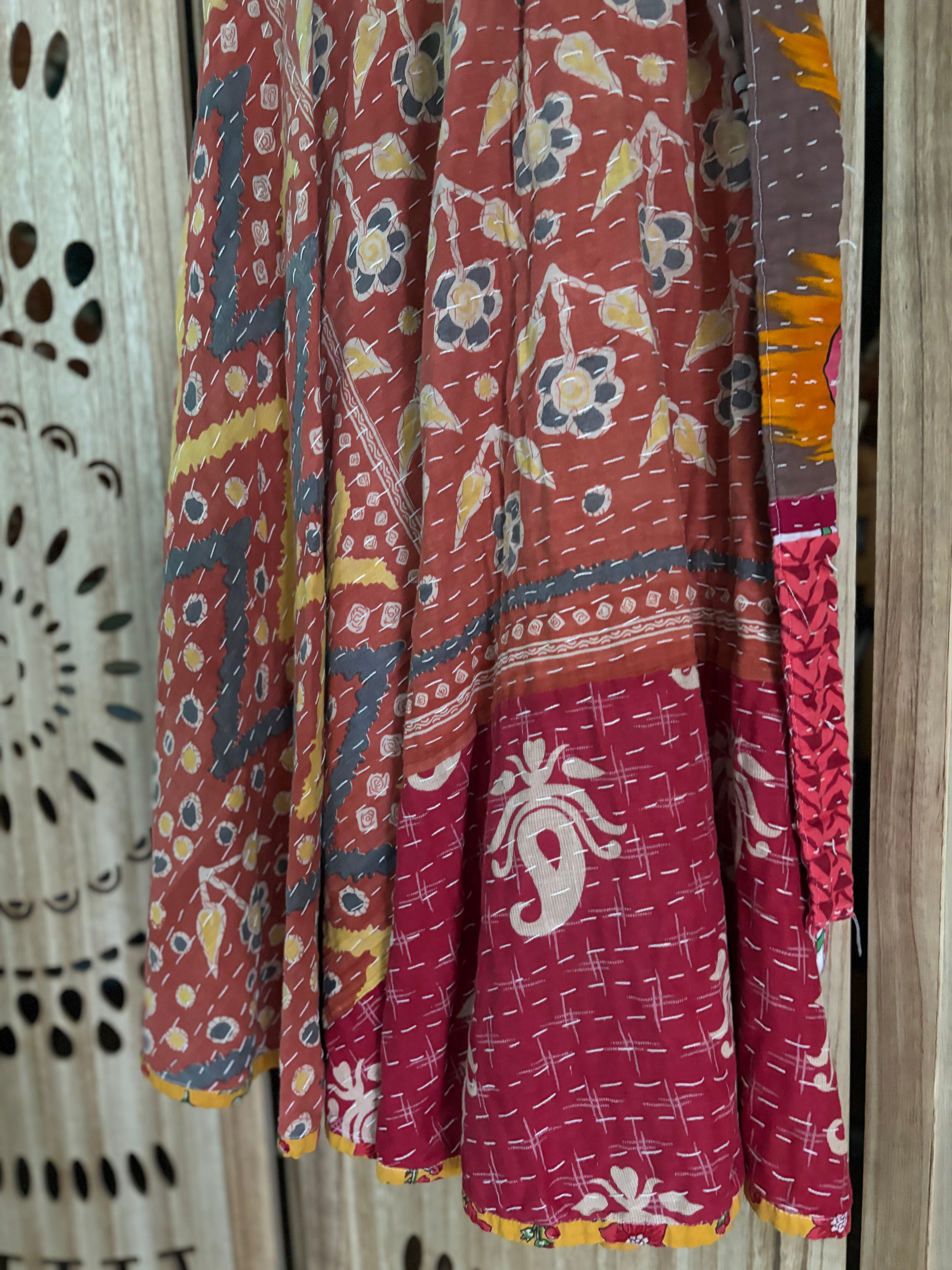 Kantha Wrap Skirt