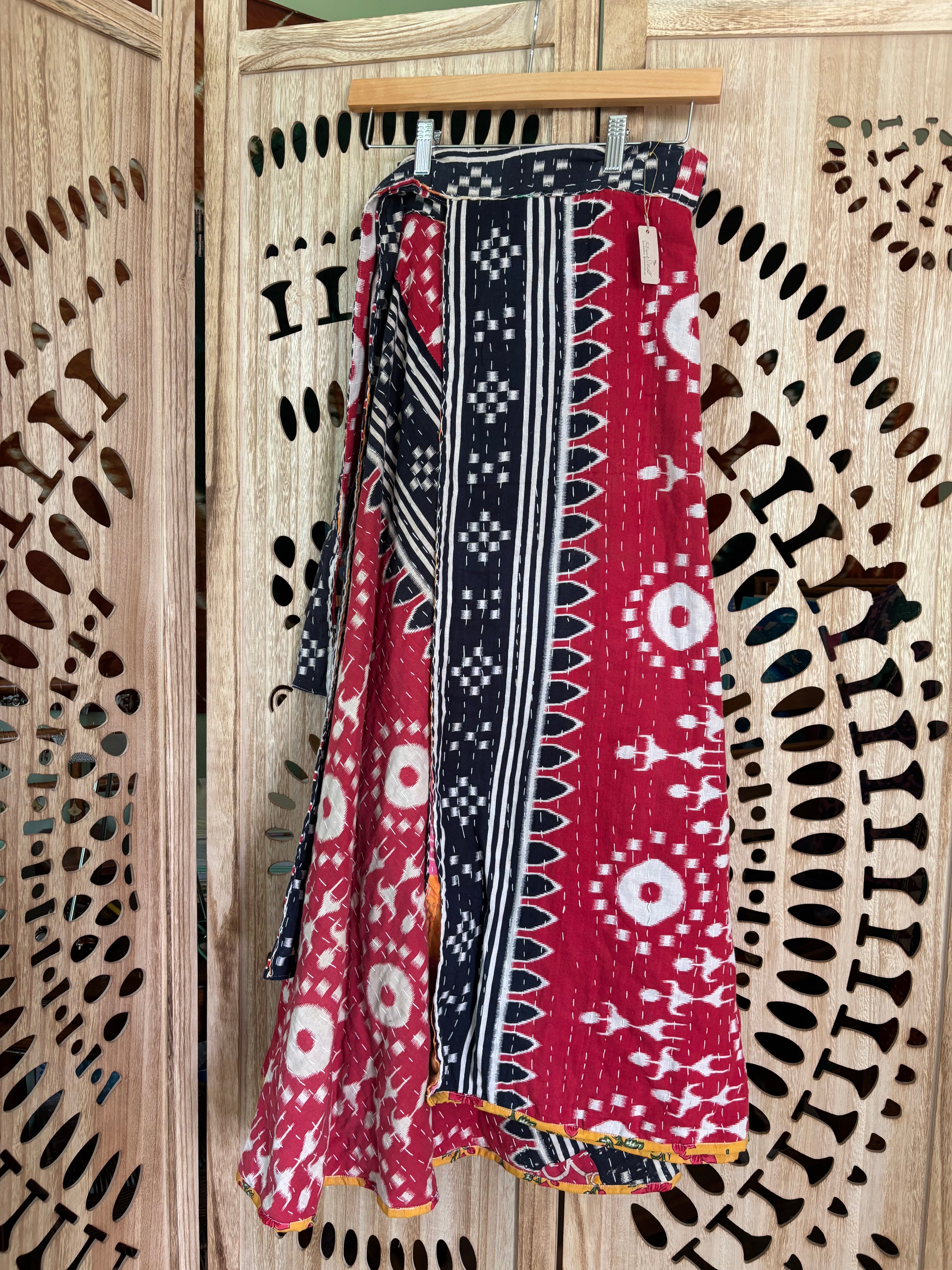 Kantha Wrap Skirt