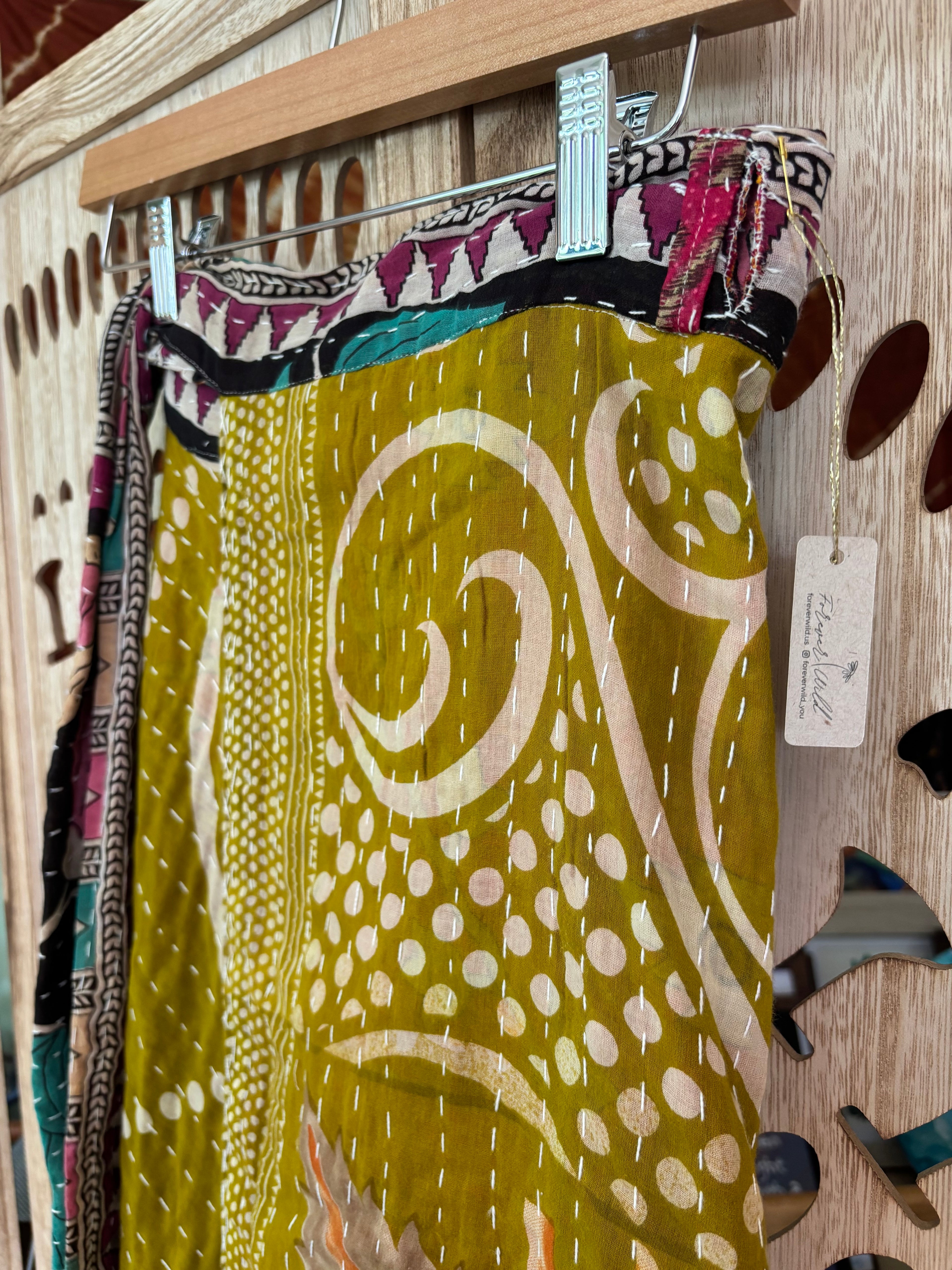 Kantha Wrap Skirt