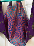 Sari Silk Double Sided Crop Top