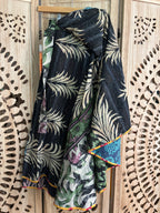 Indigo Kantha Wrap Skirt
