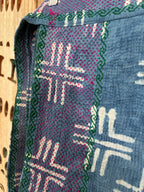 Indigo Kantha Wrap Skirt - Tribal Print