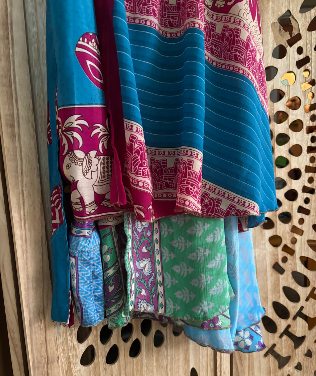 Sari Silk Wrap Skirt