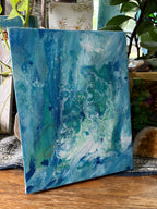 Bottom of the Waterfall (repurposed canvas)