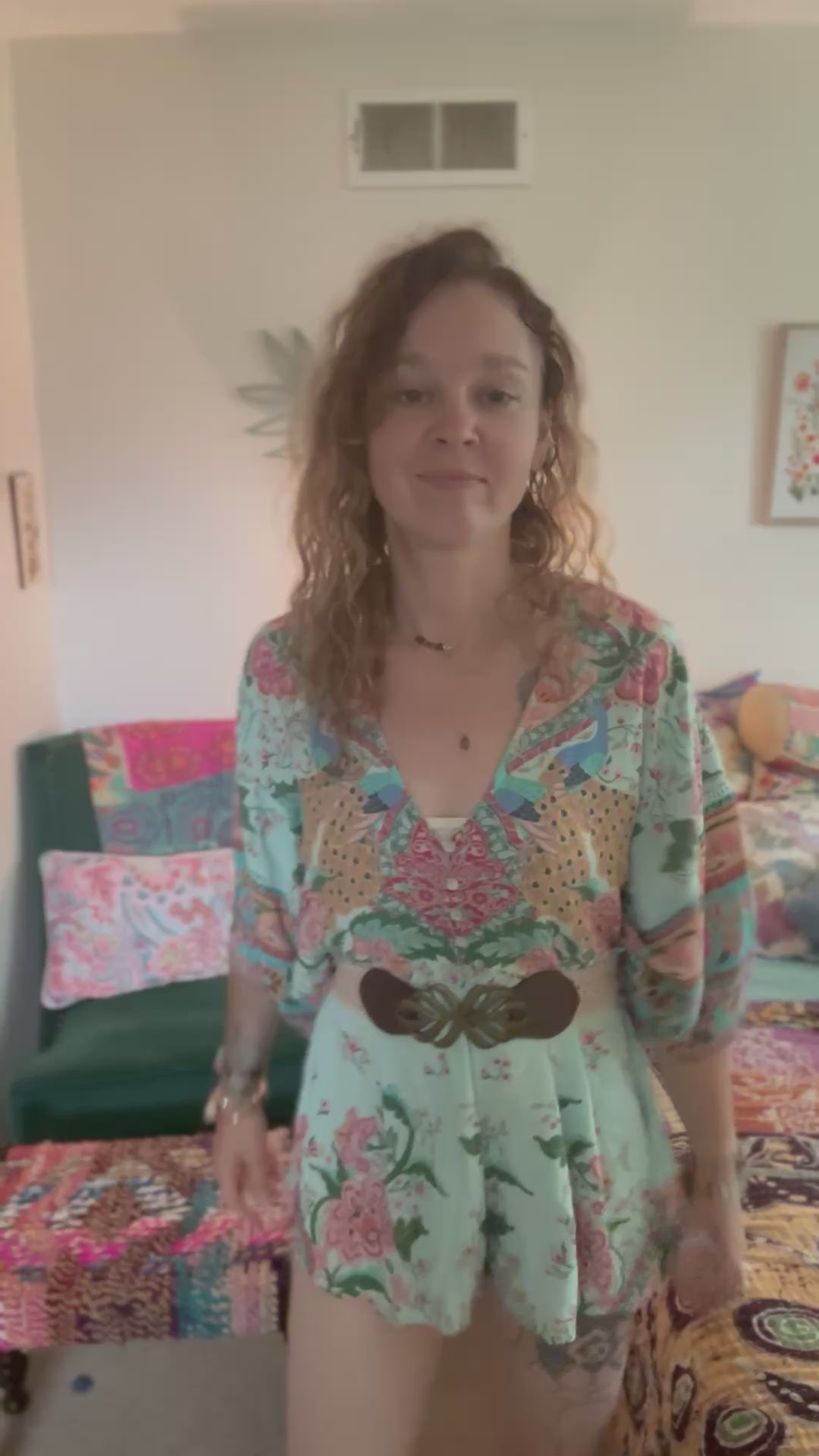 Spell & The Gypsy Collective Playsuit Romper Bohemian Print